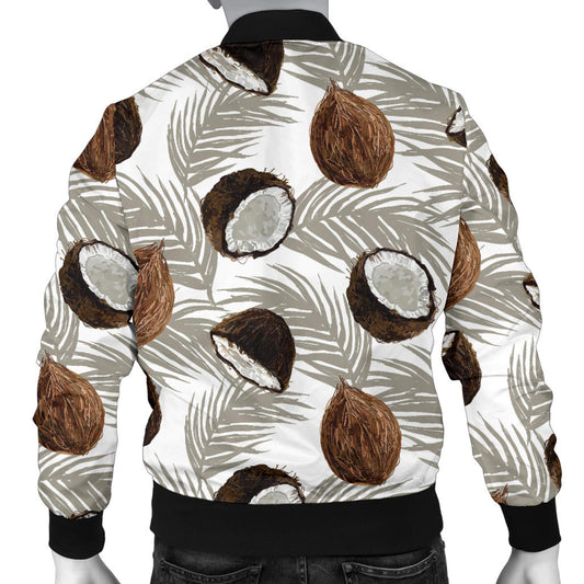 Coconut Pattern Print Design CN03 Men Bomber Jacket