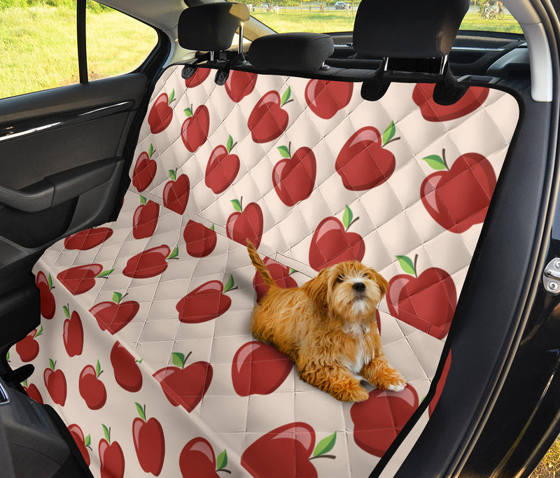 Apple Pattern Print Design AP01 Rear Dog  Seat Cover