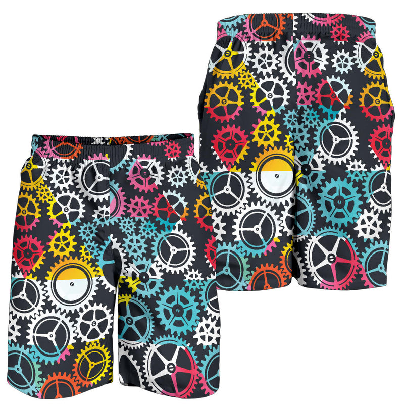 Mechanic Pattern Print Design 02 Mens Shorts