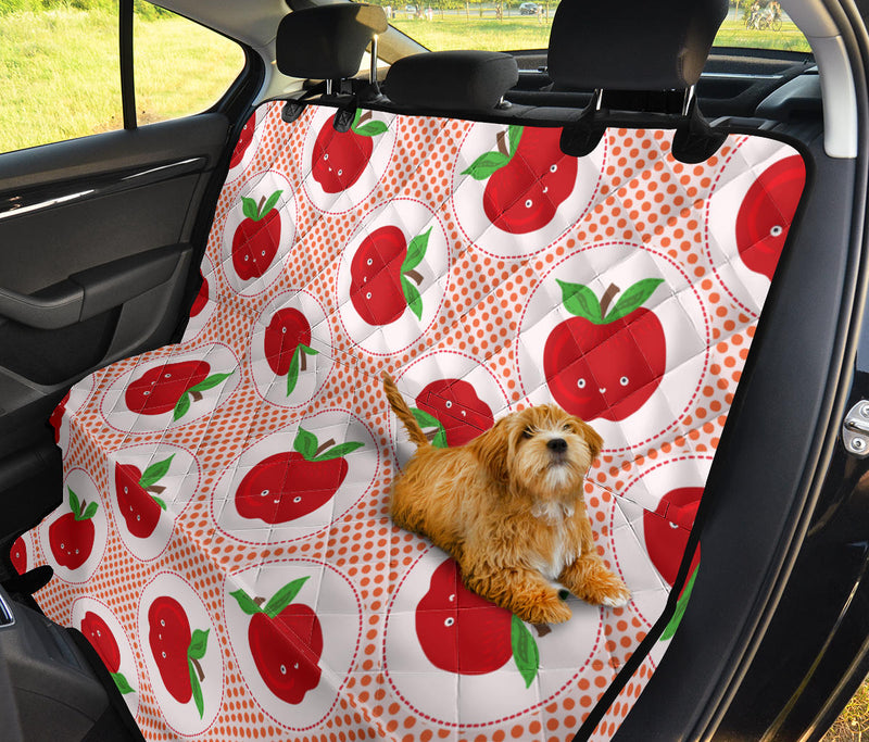 Apple Pattern Print Design AP08 Rear Dog  Seat Cover