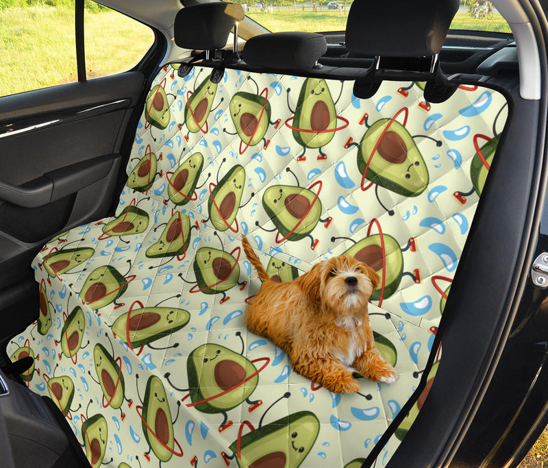 Avocado Pattern Print Design AC02 Rear Dog  Seat Cover