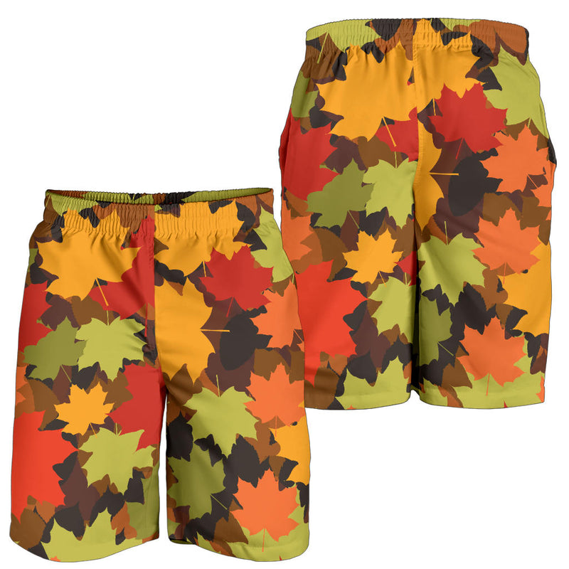 Maple Leaf Pattern Print Design 05 Mens Shorts
