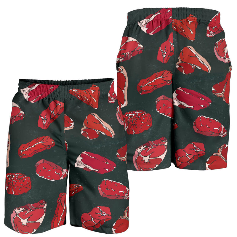 Meat Pattern Print Design 01 Mens Shorts