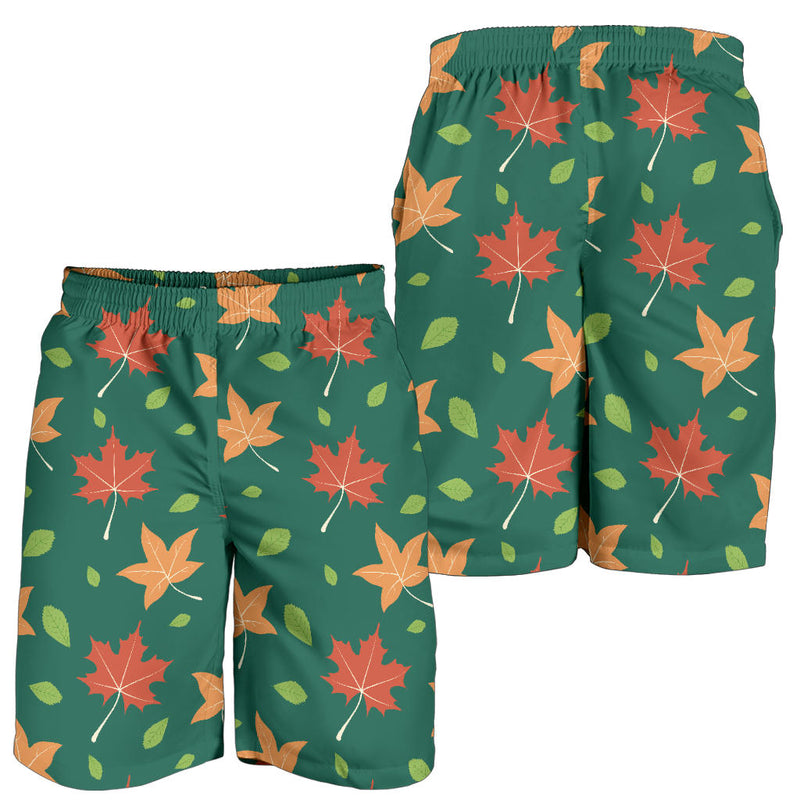 Maple Leaf Pattern Print Design 04 Mens Shorts