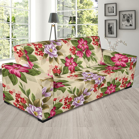 Summer Floral Pattern Print Design SF08 Sofa Slipcover