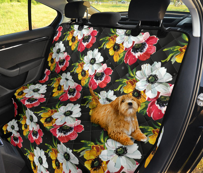 Anemone Pattern Print Design AM07 Rear Dog  Seat Cover