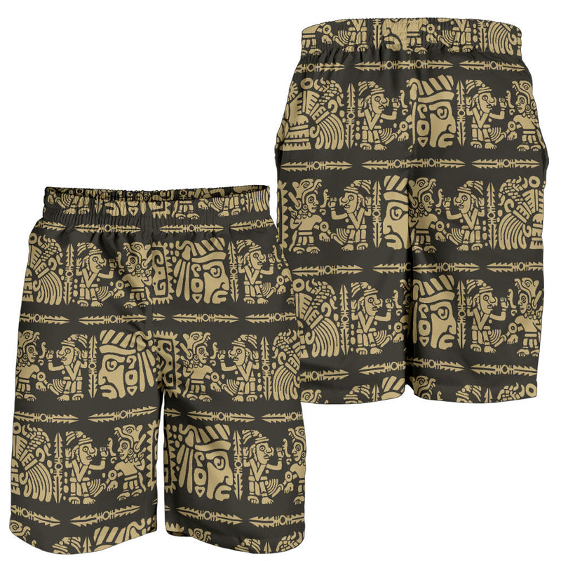 Mayan Pattern Print Design 02 Mens Shorts