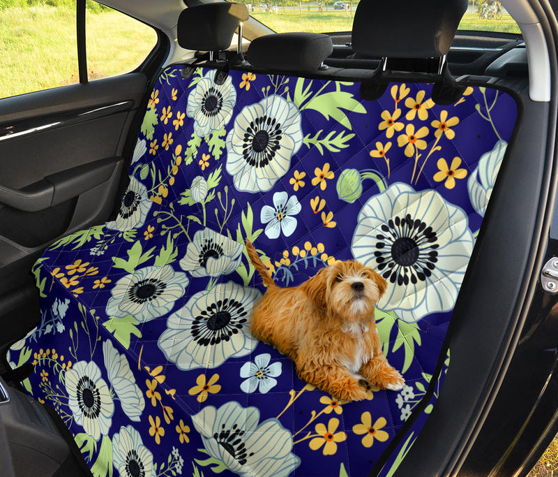 Anemone Pattern Print Design AM06 Rear Dog  Seat Cover