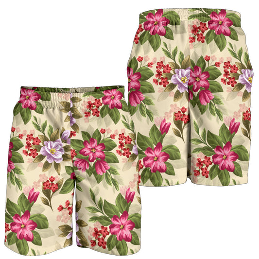 Summer Floral Pattern Print Design SF08 Mens Shorts