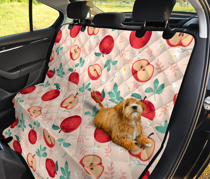 Apple Pattern Print Design AP06 Rear Dog  Seat Cover