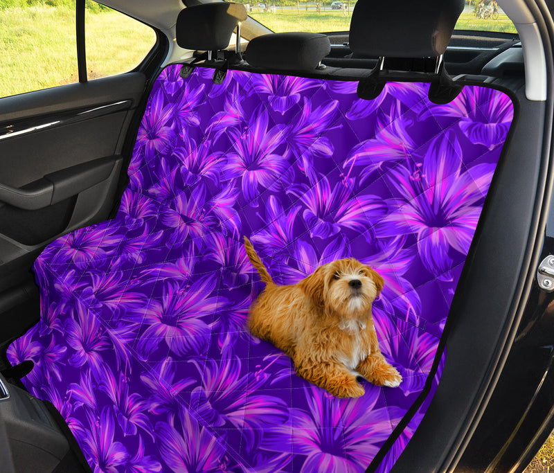 Amaryllis Pattern Print Design AL03 Rear Dog  Seat Cover