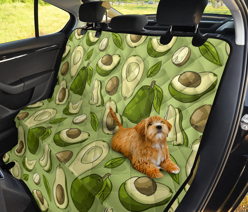 Avocado Pattern Print Design AC03 Rear Dog  Seat Cover