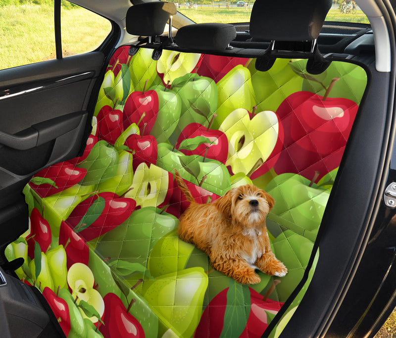 Apple Pattern Print Design AP03 Rear Dog  Seat Cover