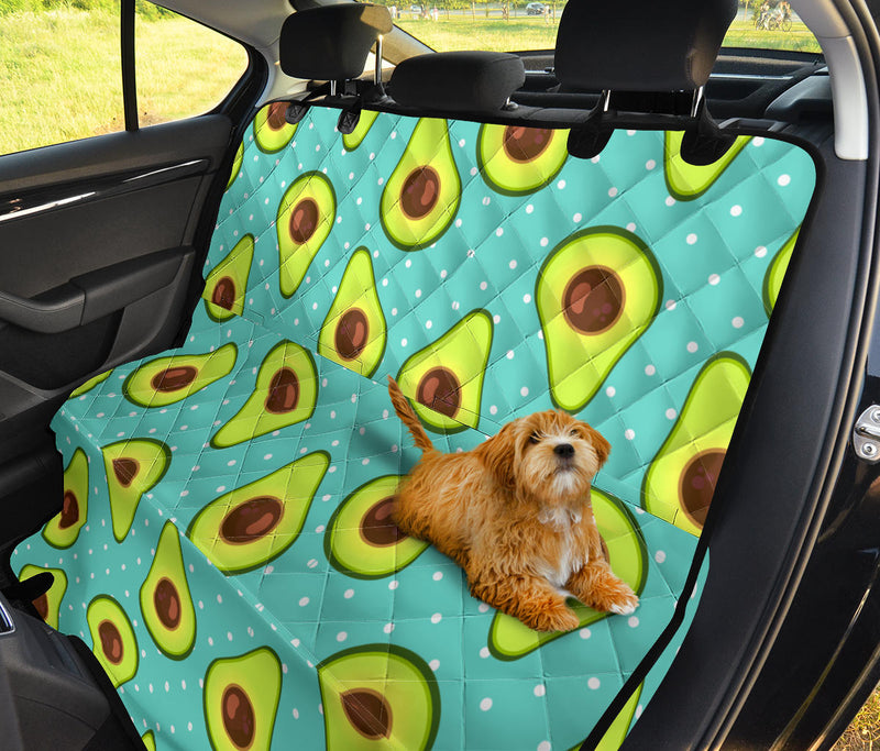 Avocado Pattern Print Design AC012 Rear Dog  Seat Cover