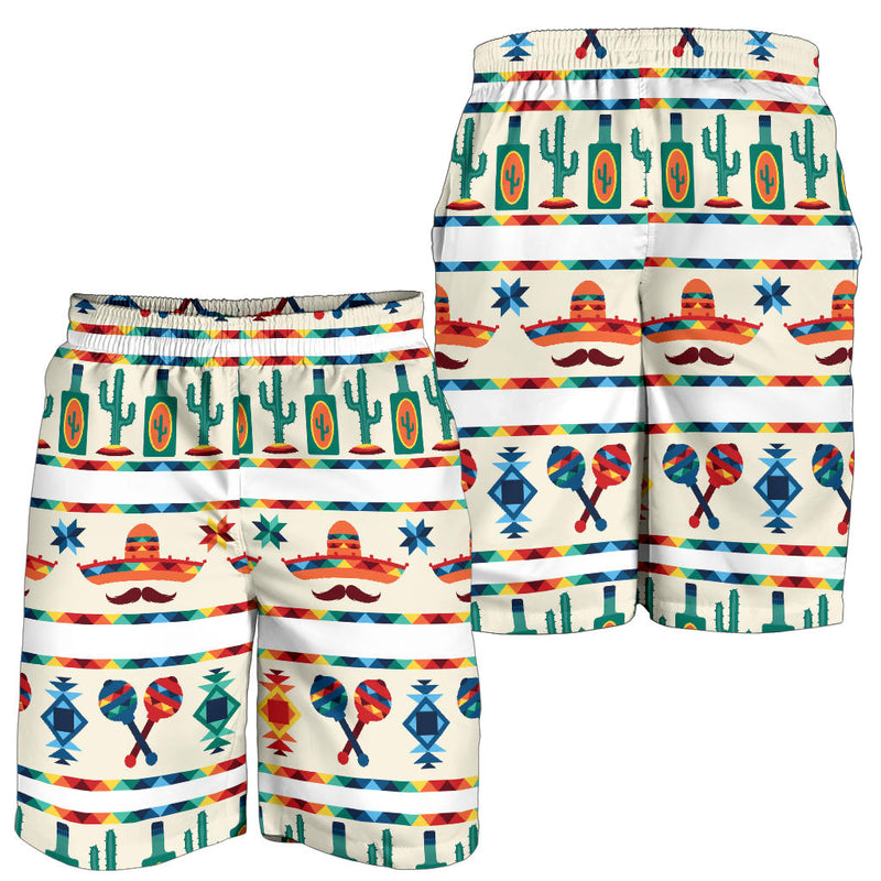 Maracas Mexican Pattern Print Design 01 Mens Shorts