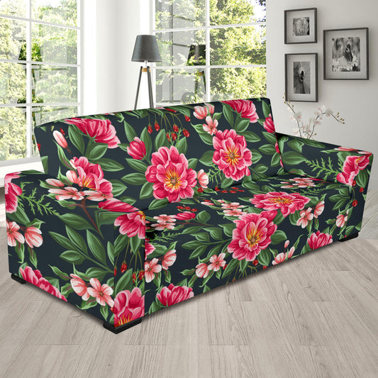 Summer Floral Pattern Print Design SF06 Sofa Slipcover