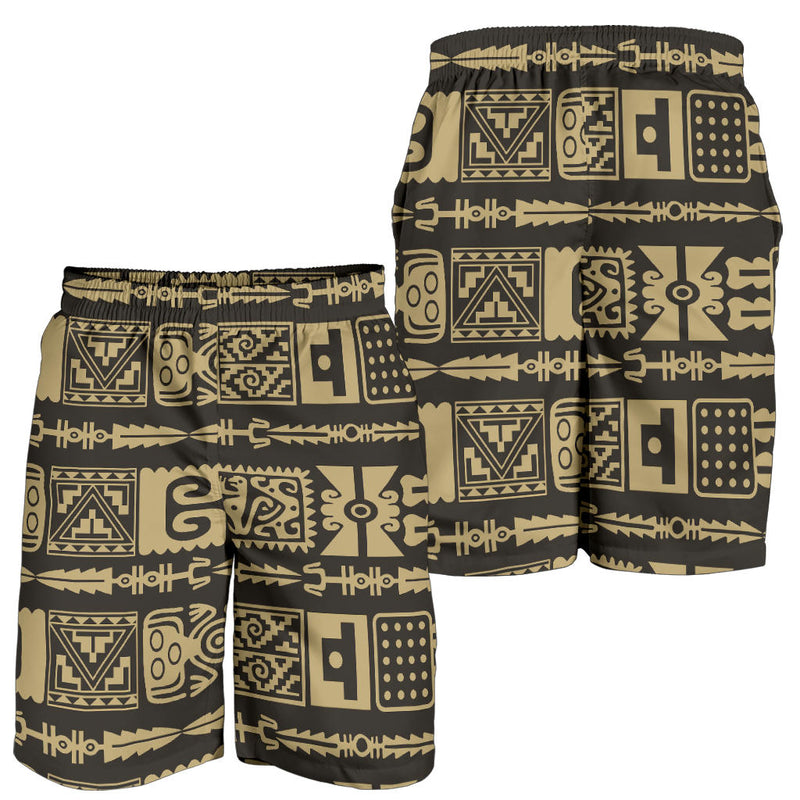 Mayan Pattern Print Design 03 Mens Shorts