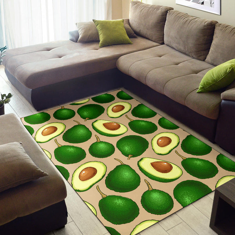 Avocado Pattern Print Design AC010 Area Rugs