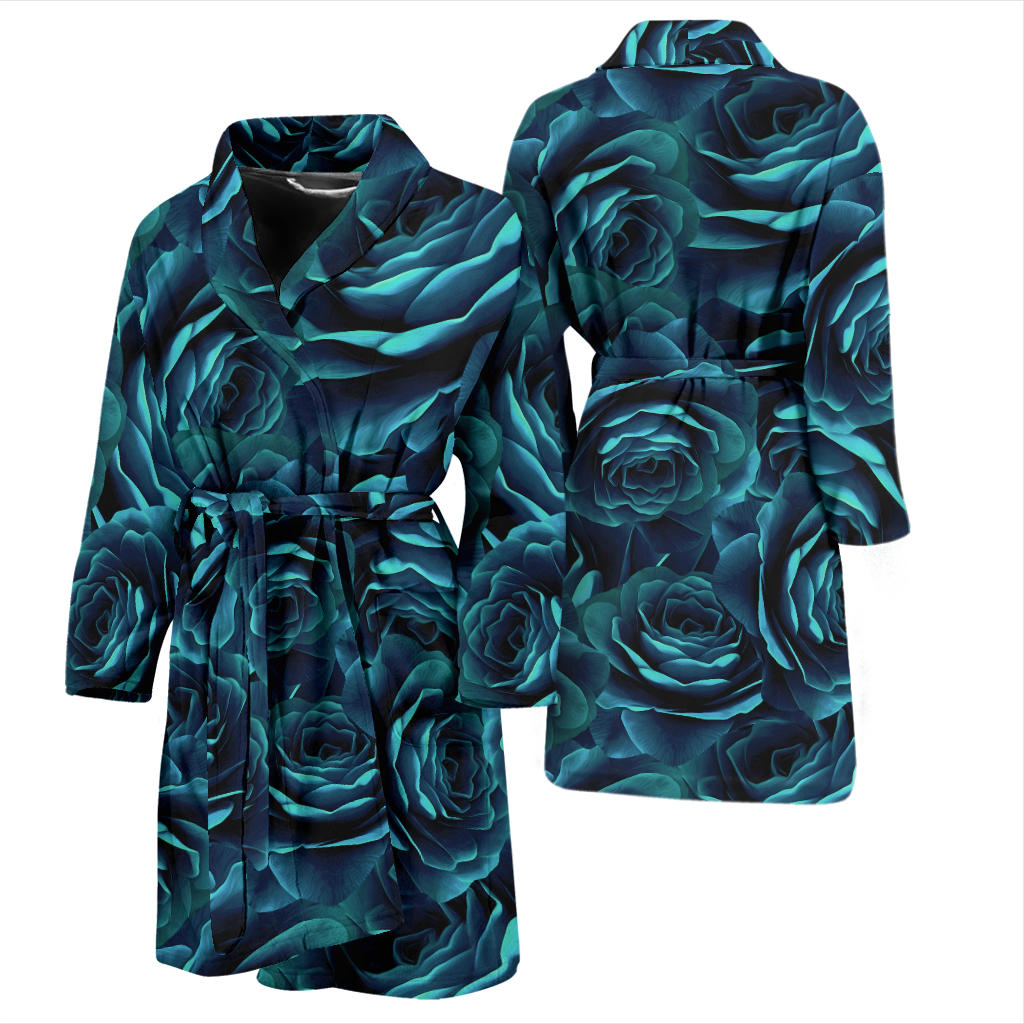 Camellia Pattern Print Design CM04 Men Bathrobe