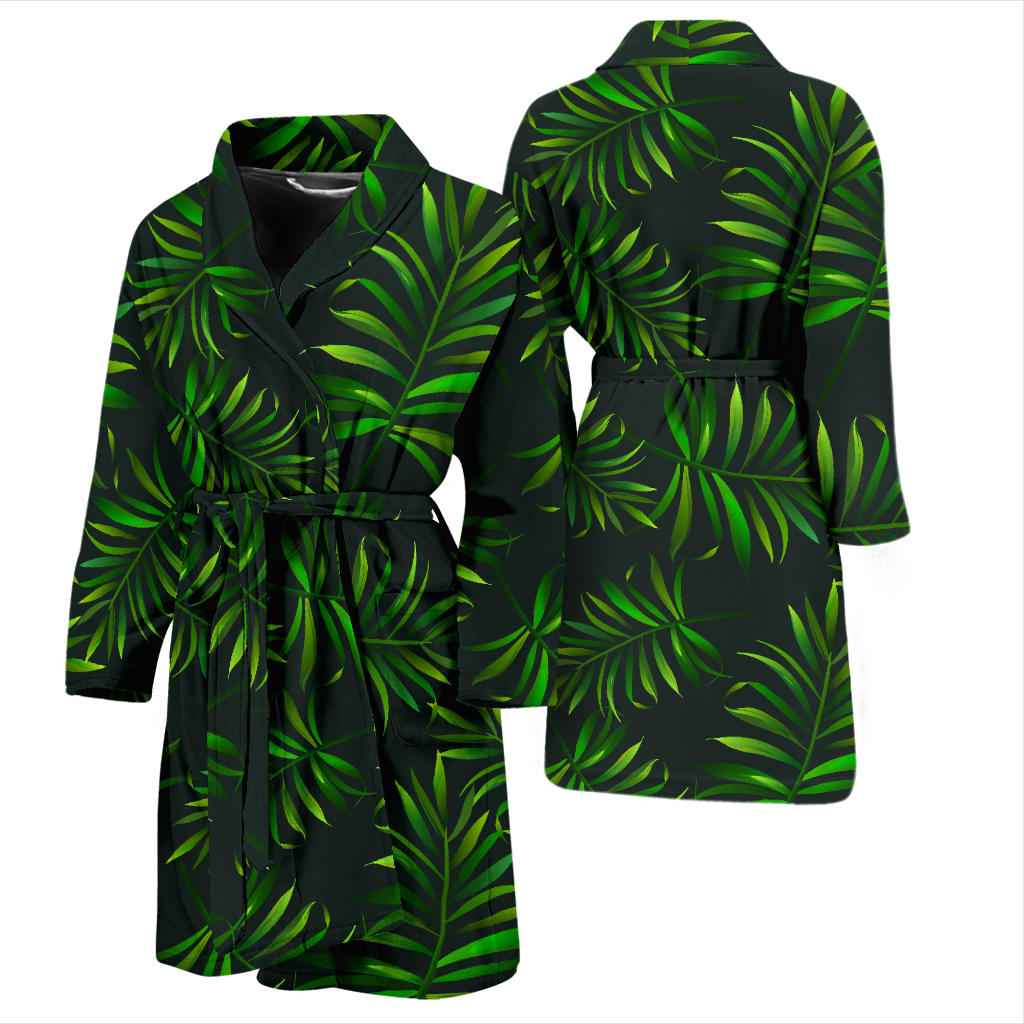 Rainforest Pattern Print Design RF03 Men Bathrobe