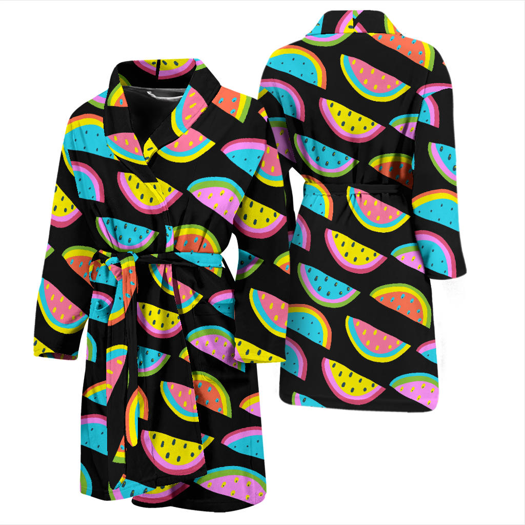 Watermelon Pattern Print Design WM08 Men Bathrobe