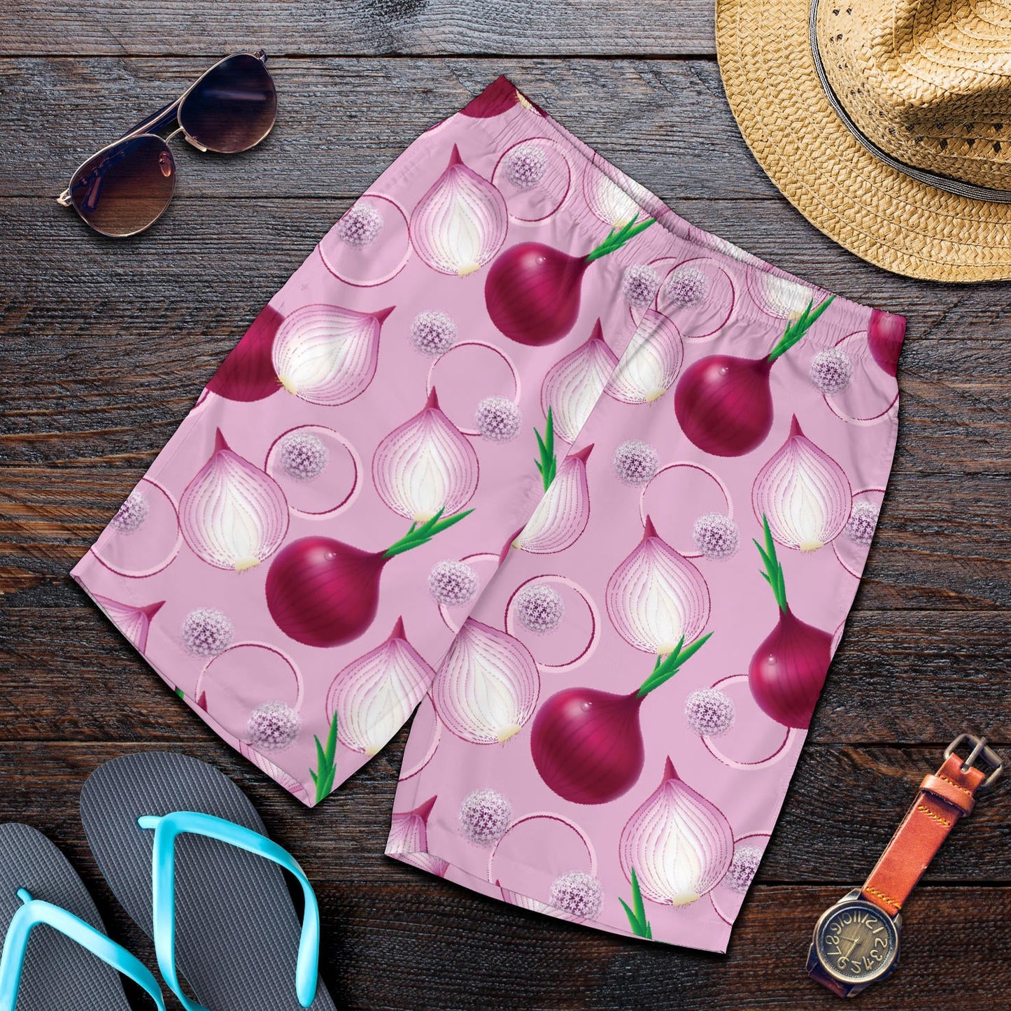 Onion Pattern Print Design A01 Mens Shorts