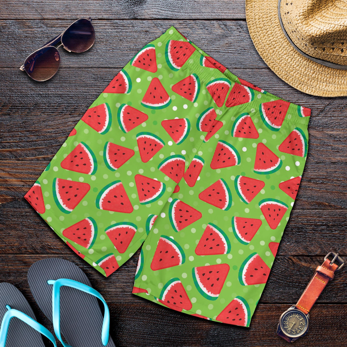 Watermelon Pattern Print Design WM05 Mens Shorts