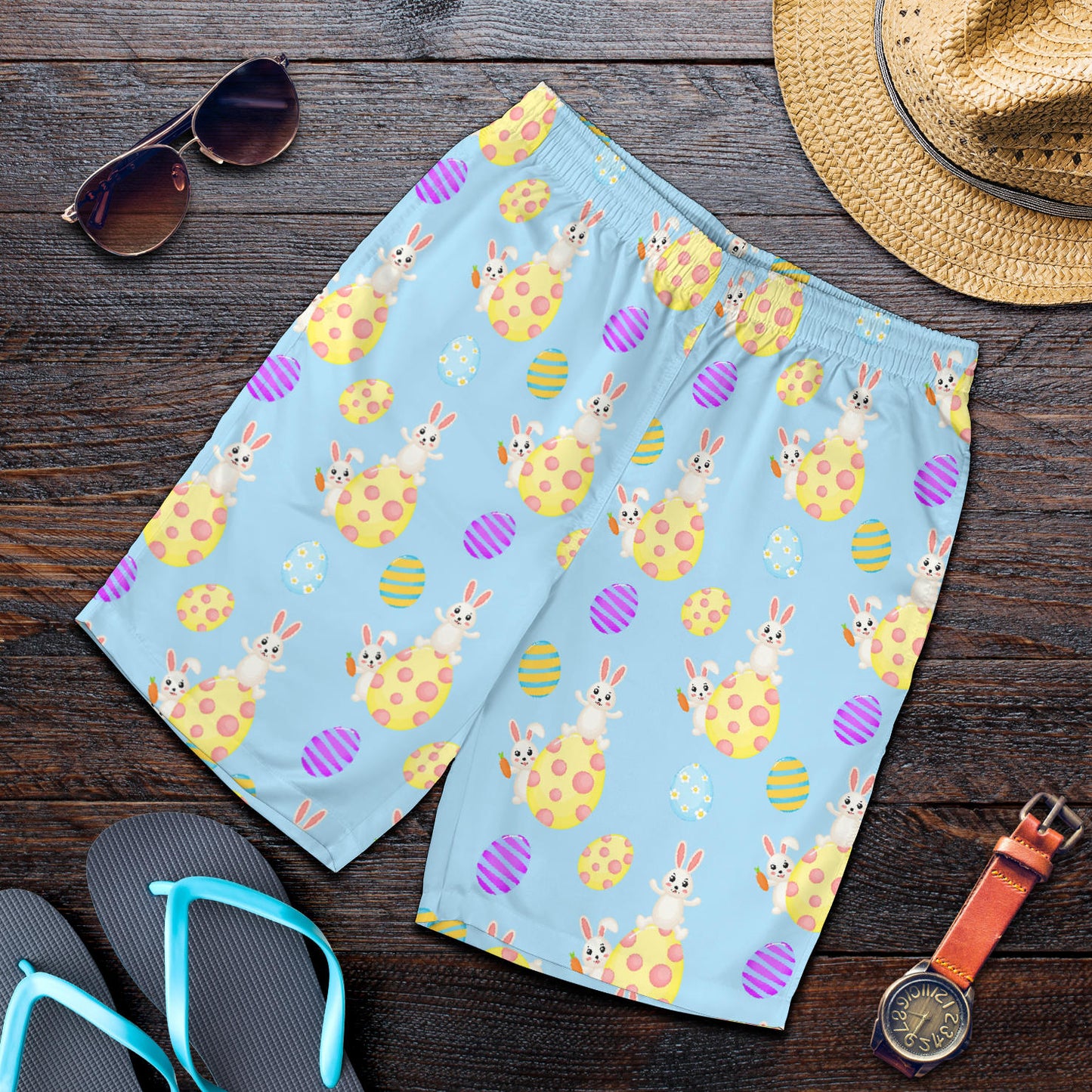 Easter Eggs Pattern Print Design RB015 Mens Shorts