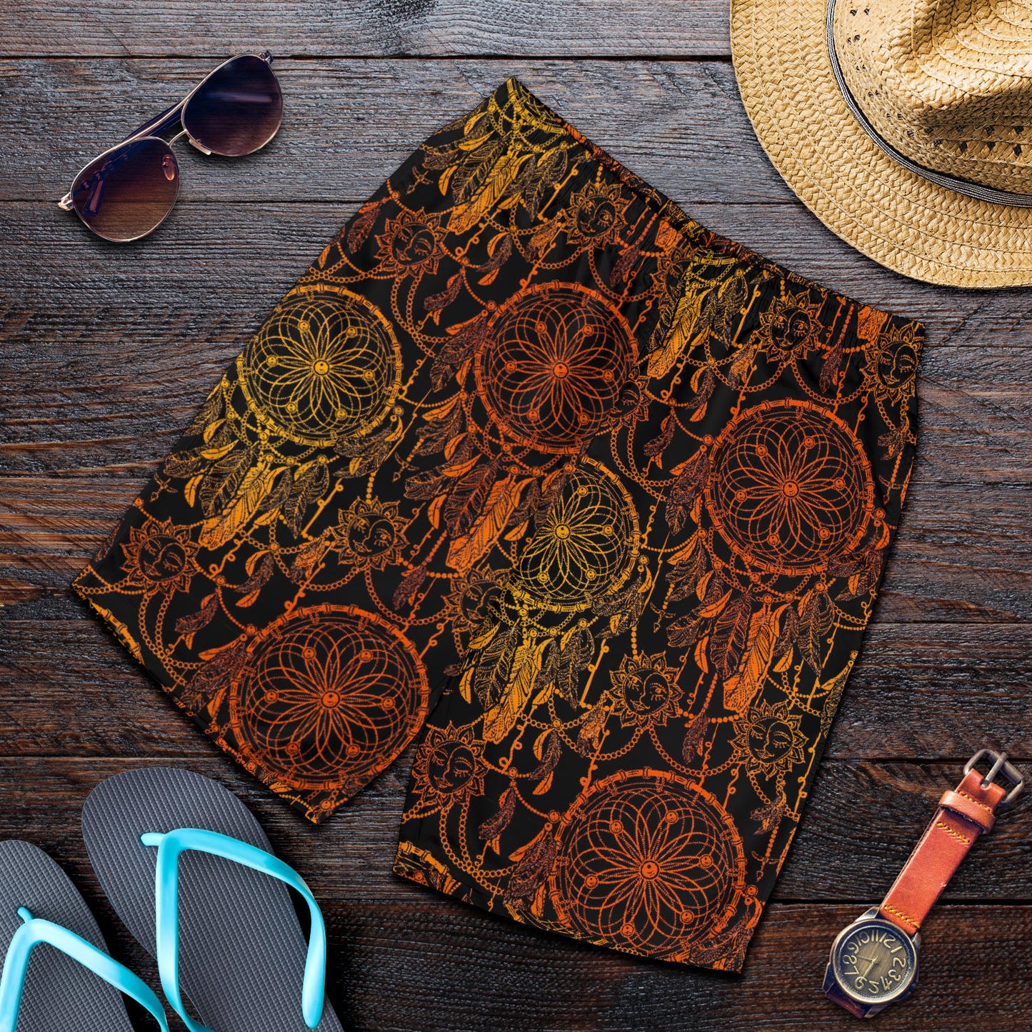 Dream catcher Sun and Moon Mens Shorts