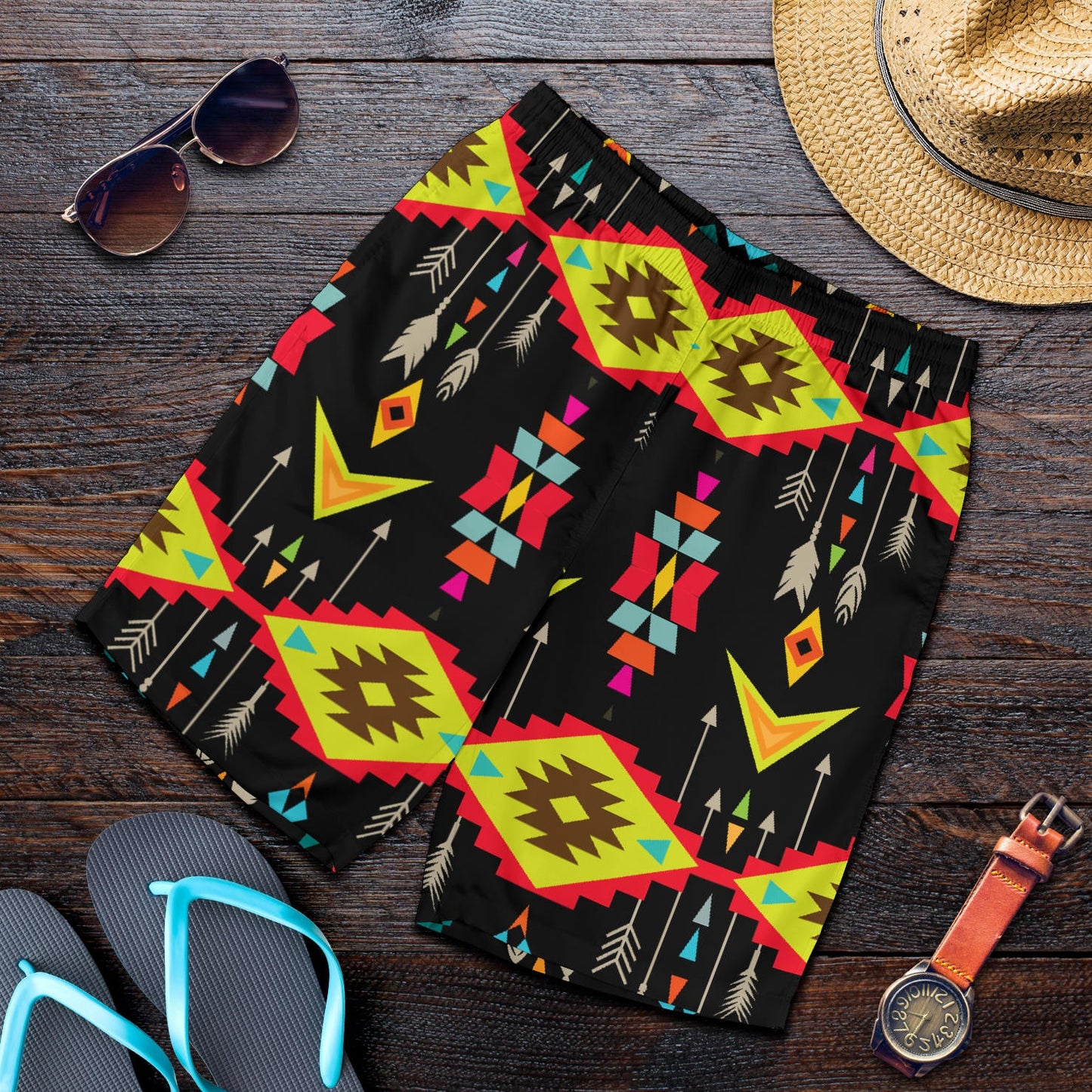 Native Pattern Print Design A05 Mens Shorts