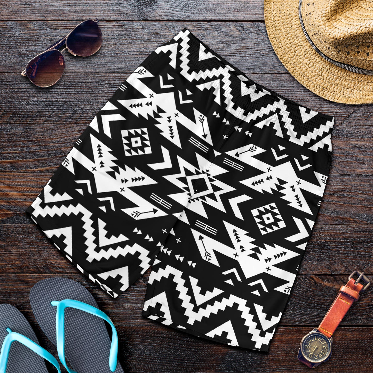 Tribal indians native aztec Mens Shorts