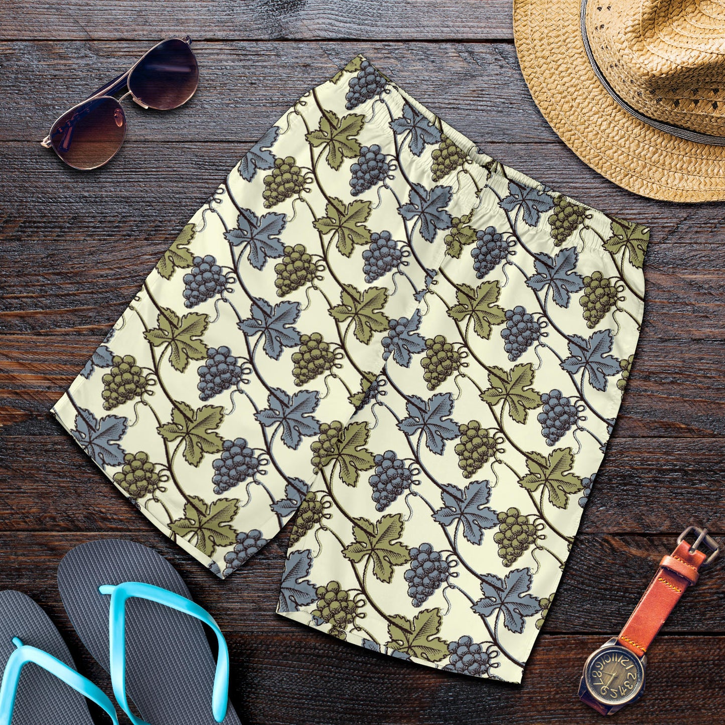 Grape Pattern Print Design GP03 Mens Shorts
