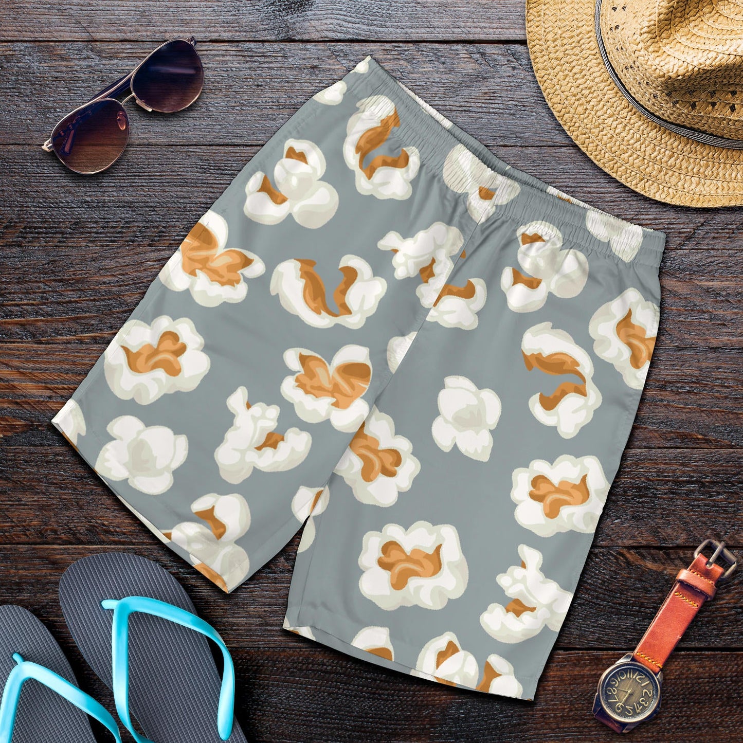Popcorn Pattern Print Design A05 Mens Shorts