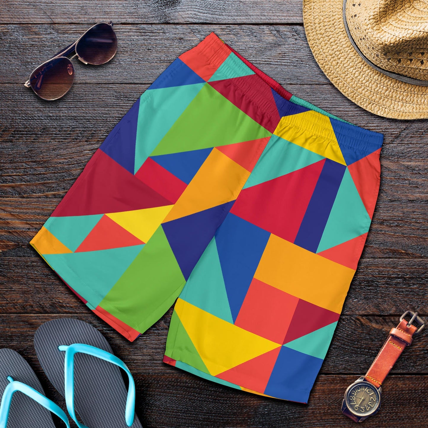 Mosaic Pattern Print Design 01 Mens Shorts