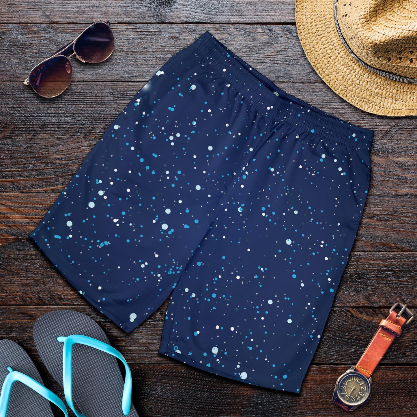 Night sky Pattern Print Design A03 Mens Shorts