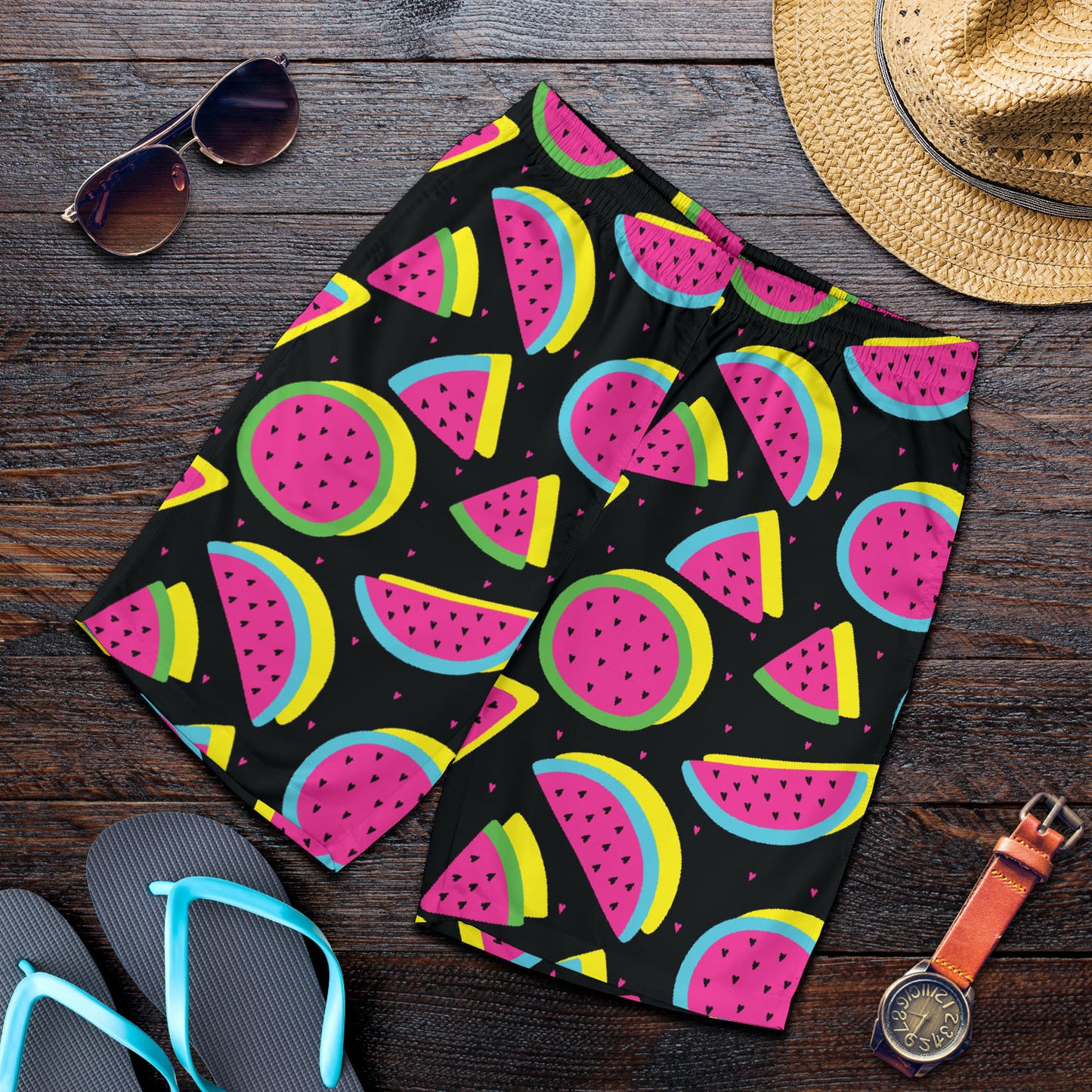 Watermelon Pattern Print Design WM07 Mens Shorts