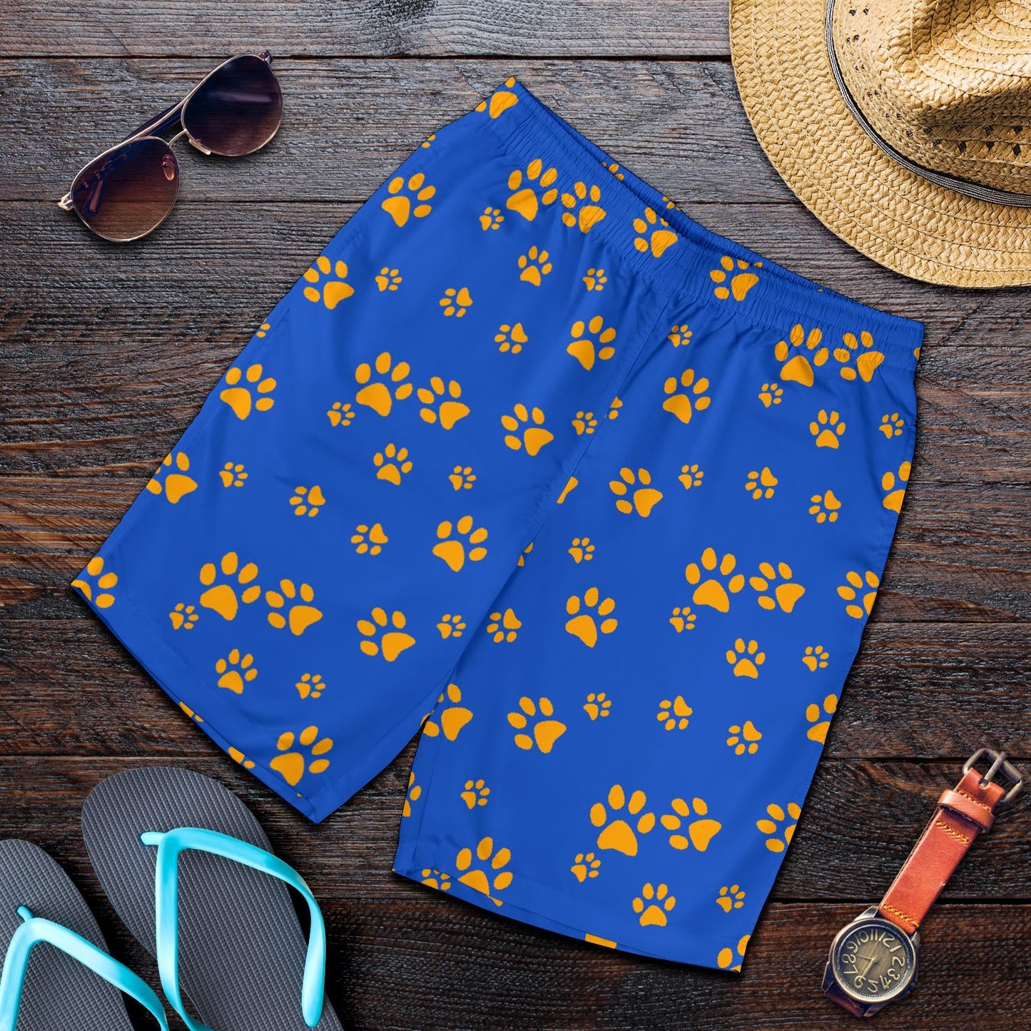 Paw Pattern Print Design A03 Mens Shorts