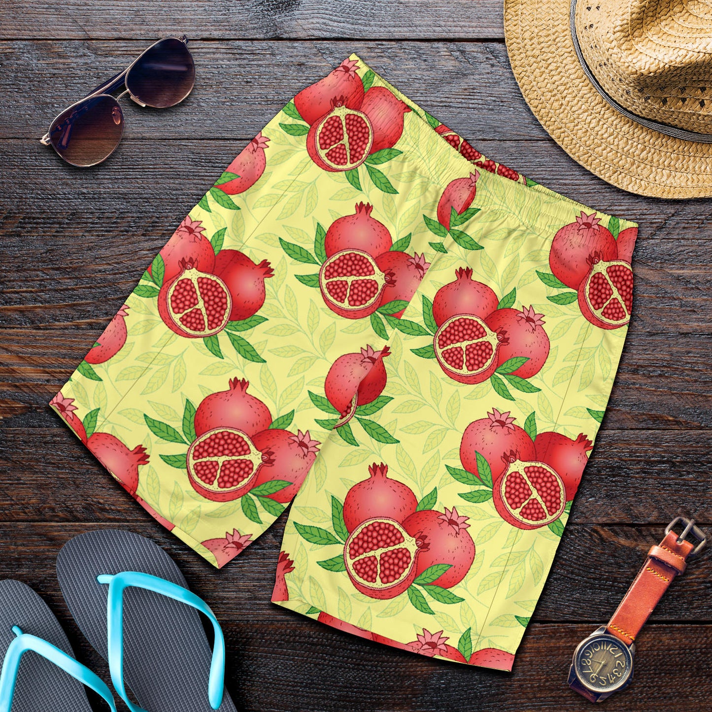 Pomegranate Pattern Print Design PG07 Mens Shorts