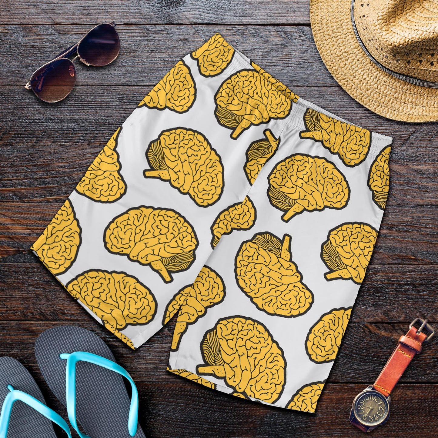 Psychology Pattern Print Design A01 Mens Shorts