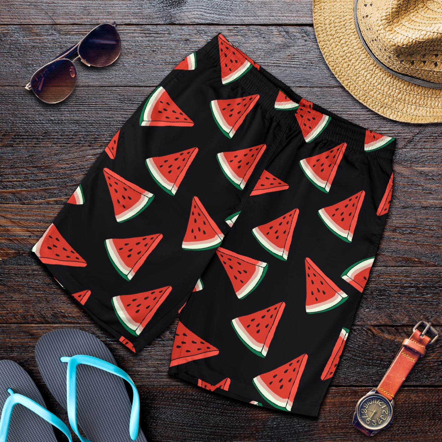 Watermelon Pattern Print Design WM01 Mens Shorts