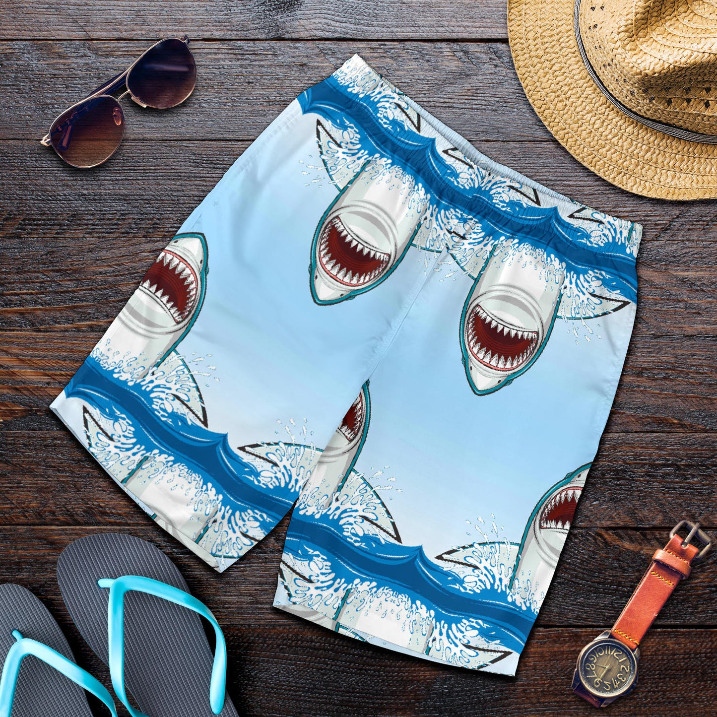 Shark Bite Mens Shorts