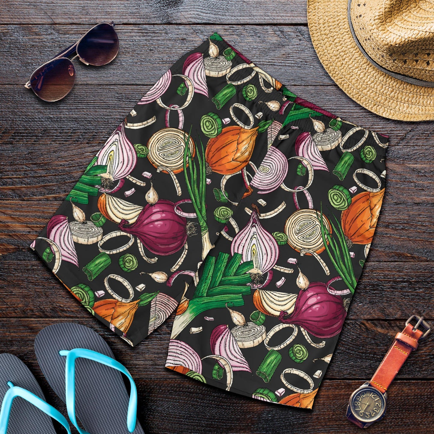 Onion Pattern Print Design A03 Mens Shorts
