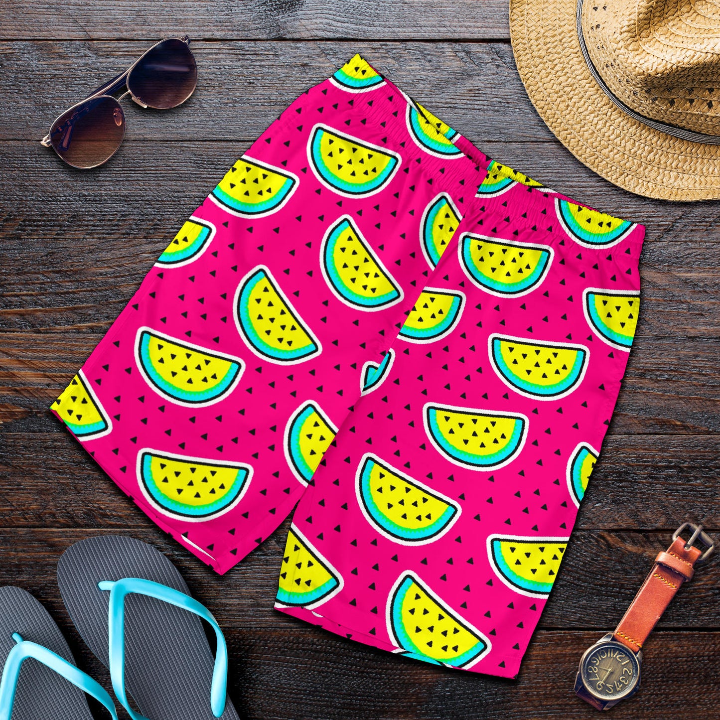 Watermelon Pattern Print Design WM04 Mens Shorts