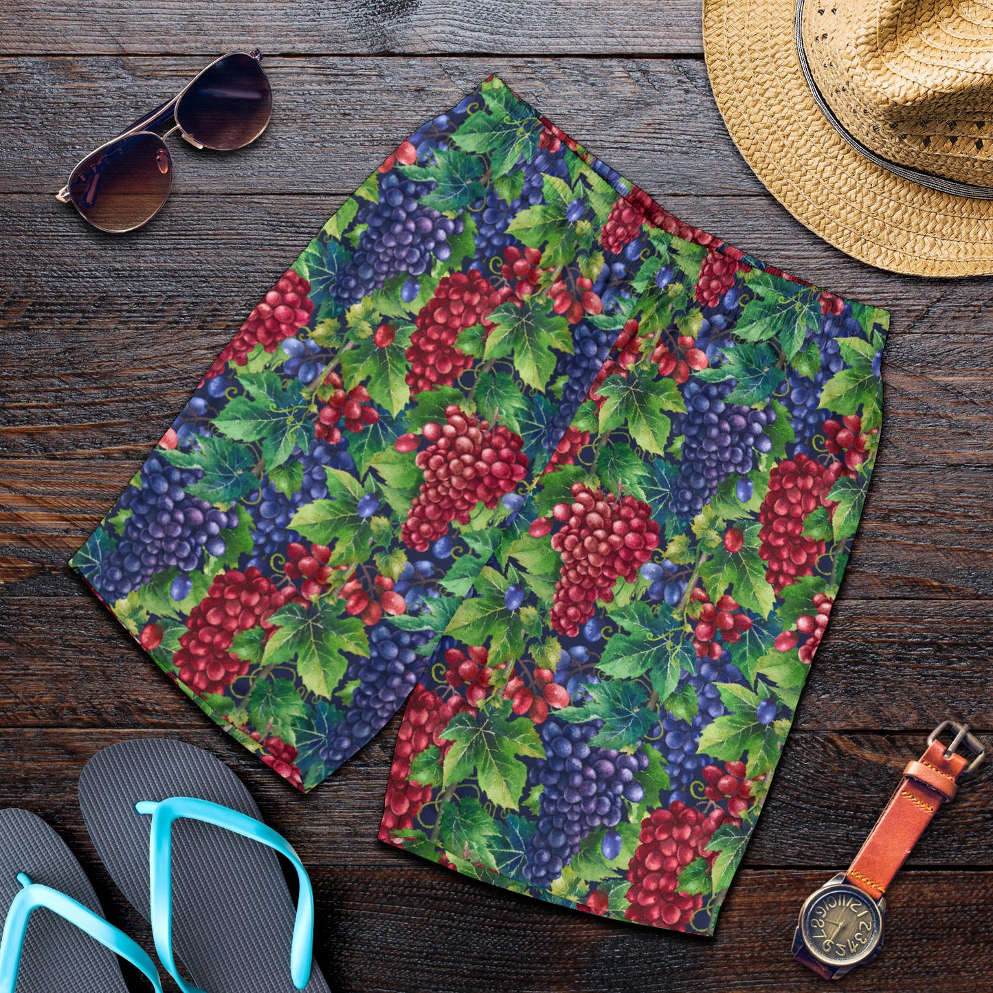 Grape Pattern Print Design GP02 Mens Shorts