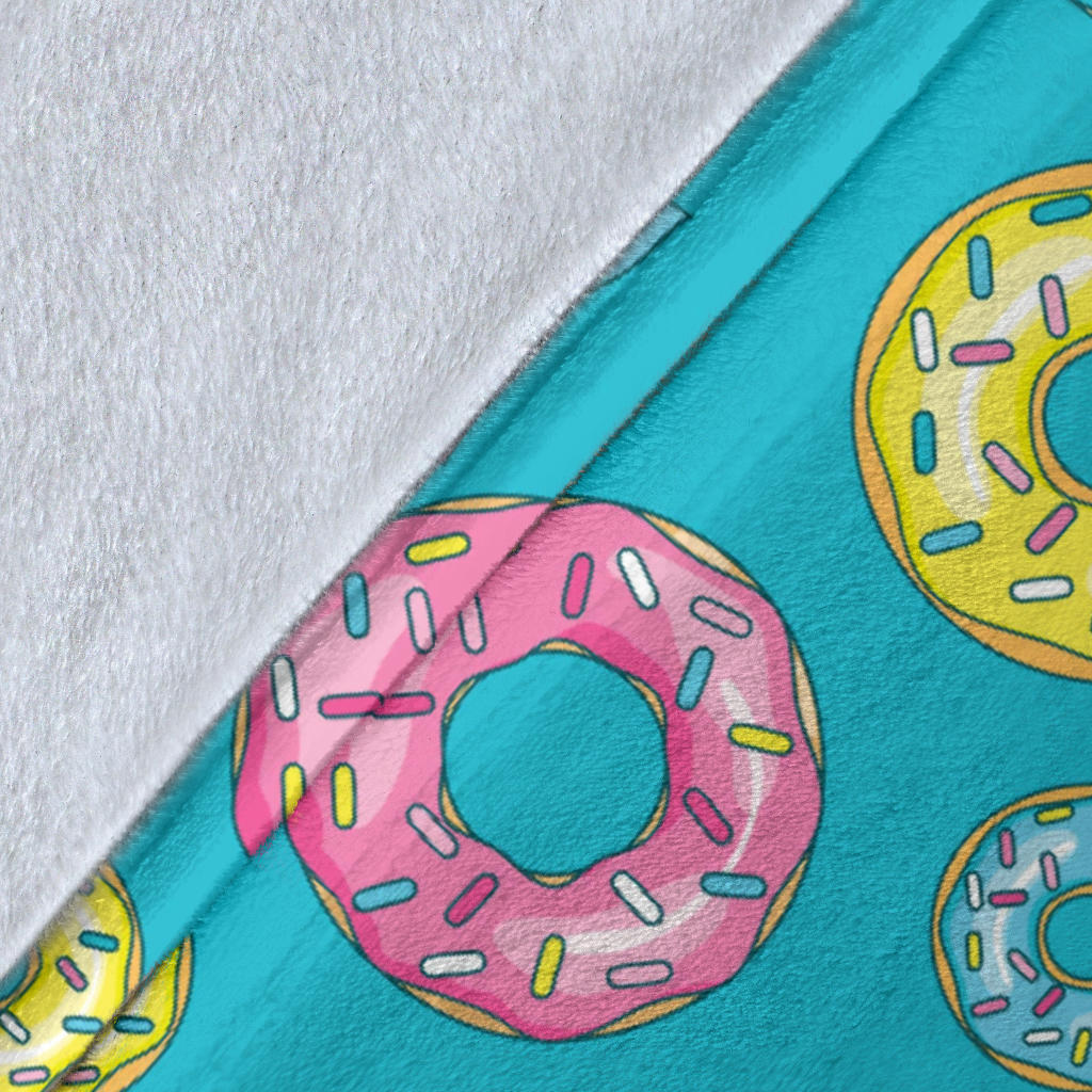 Donut Pattern Print Design DN013 Fleece Blanket