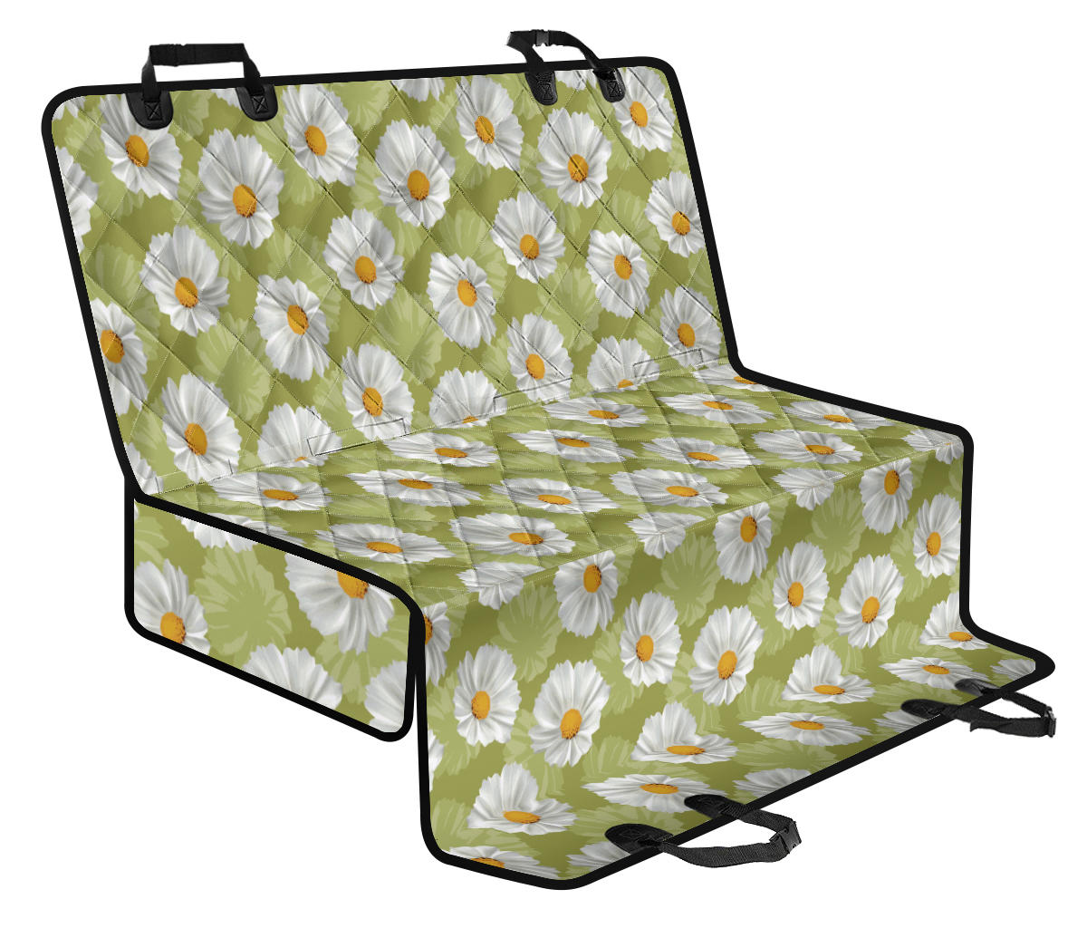 Daisy Pattern Print Design DS06 Rear Dog Seat Cover