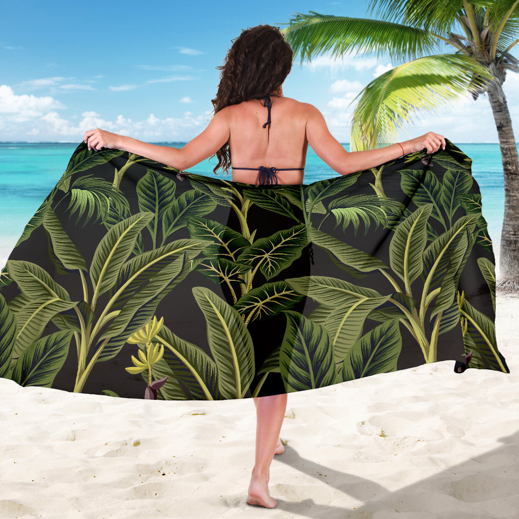 Banana Leaf Pattern Print Design BL04 Sarong Pareo Wrap