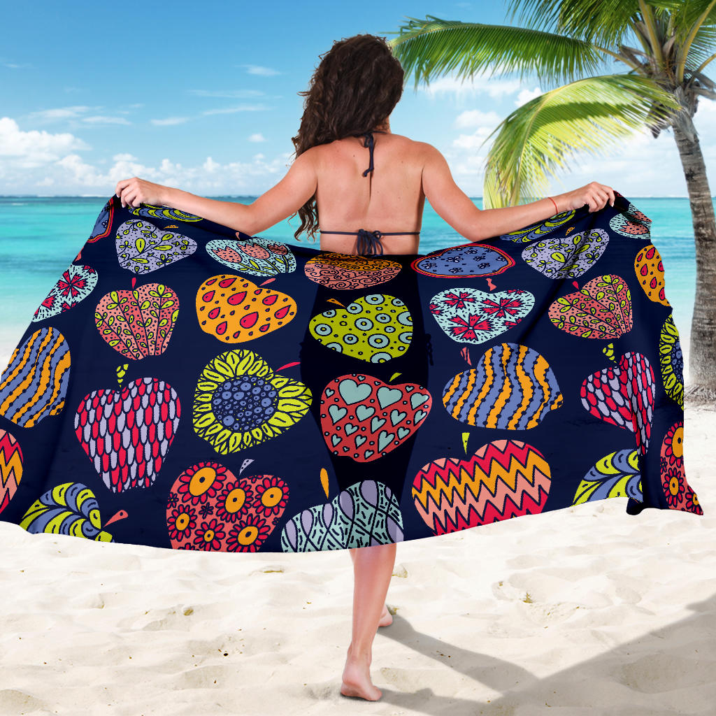 Apple Pattern Print Design AP05 Sarong Pareo Wrap