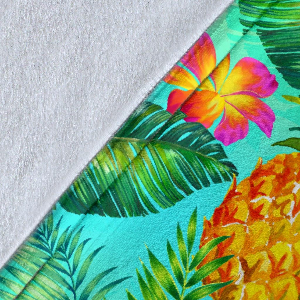 Pineapple Pattern Print Design PP010 Fleece Blanket