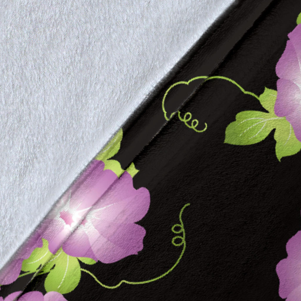 Morning Glory Pattern Print Design MG02 Fleece Blanket